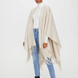 Aritzia Auxiliary 100% Wool & Cashmere Cape